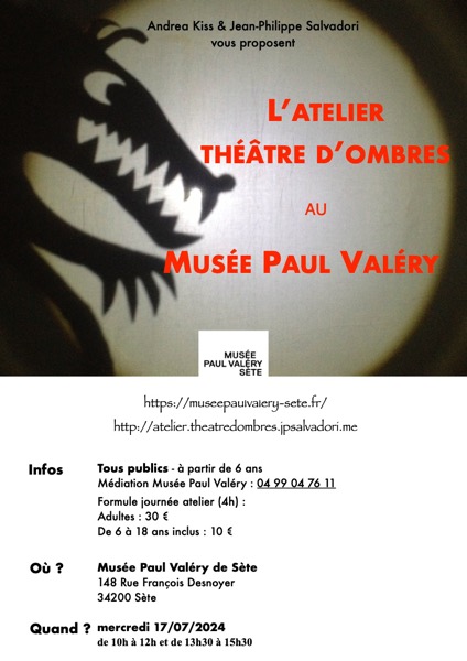 Ateleier théâtre d’ombre au Musée Paul Valéry